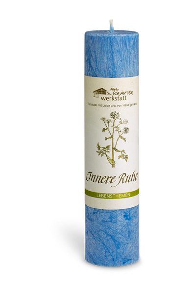 Allgäuer Heilkräuter-Kerze "Innere Ruhe" von Allgäu Kräuterwerkstatt
