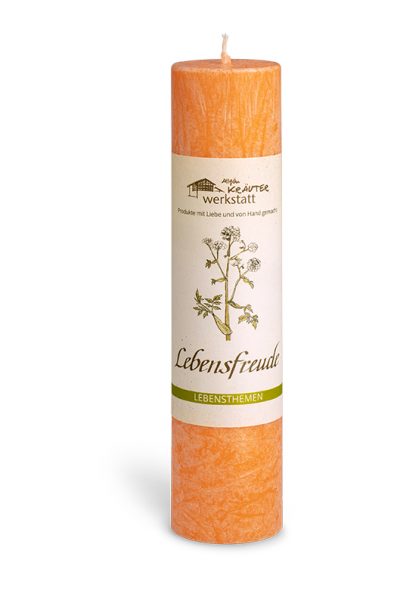 Allgäuer Heilkräuter-Kerze "Lebensfreude" von Allgäu Kräuterwerkstatt