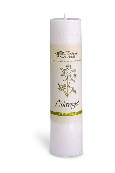Allgäuer Heilkräuter-Kerze "Lichtengel" von Allgäu Kräuterwerkstatt